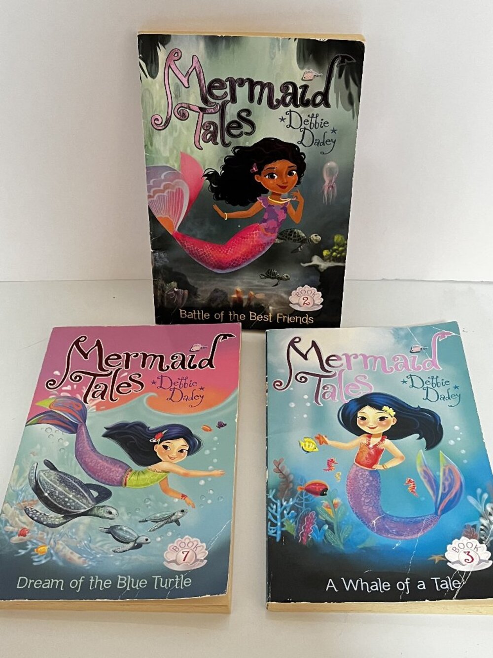 MERMAID TALES Lot of 3 WHALE OF TALE,BATTLE OF BF, DREAM OF THE BLUE TURTLE Good